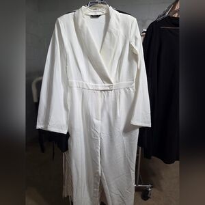 SHEIN Classic White Jumpsuit